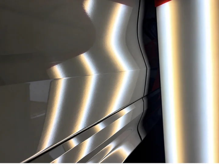 Audi dent repair — after