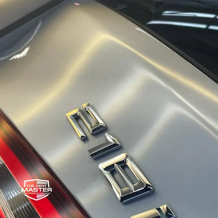 BMW boot lid repair — after