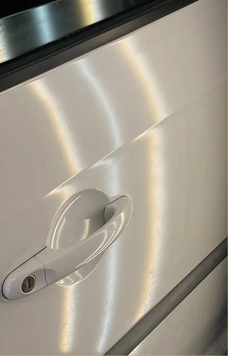 Volkswagen Polo door repair — after