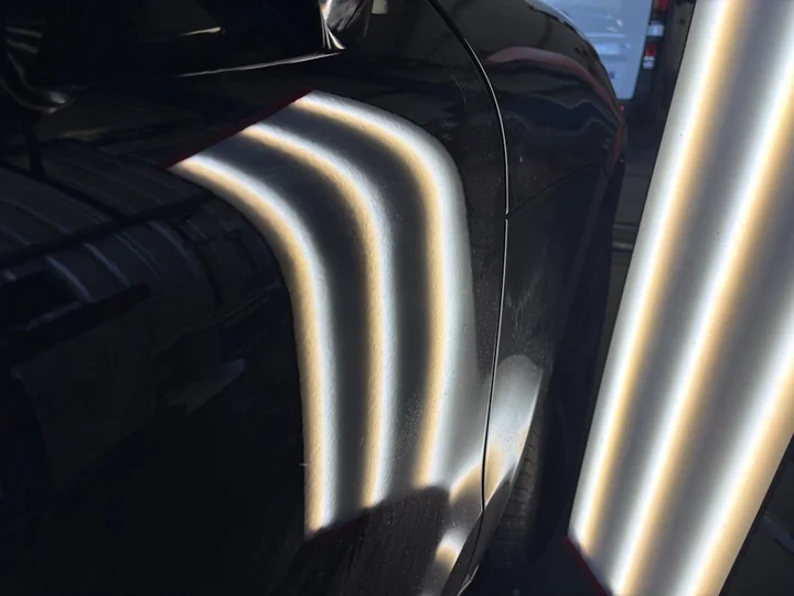 Porsche Macan dent repair — after