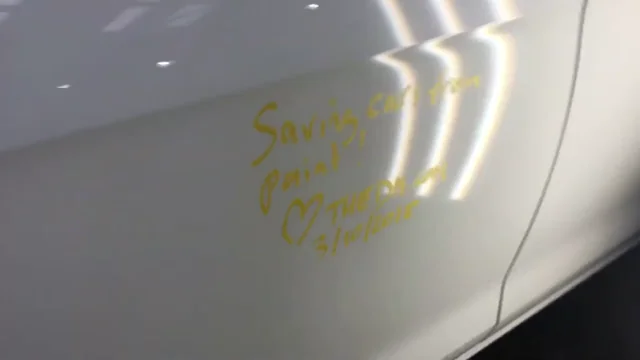 VW Golf sharp door dent repair video preview